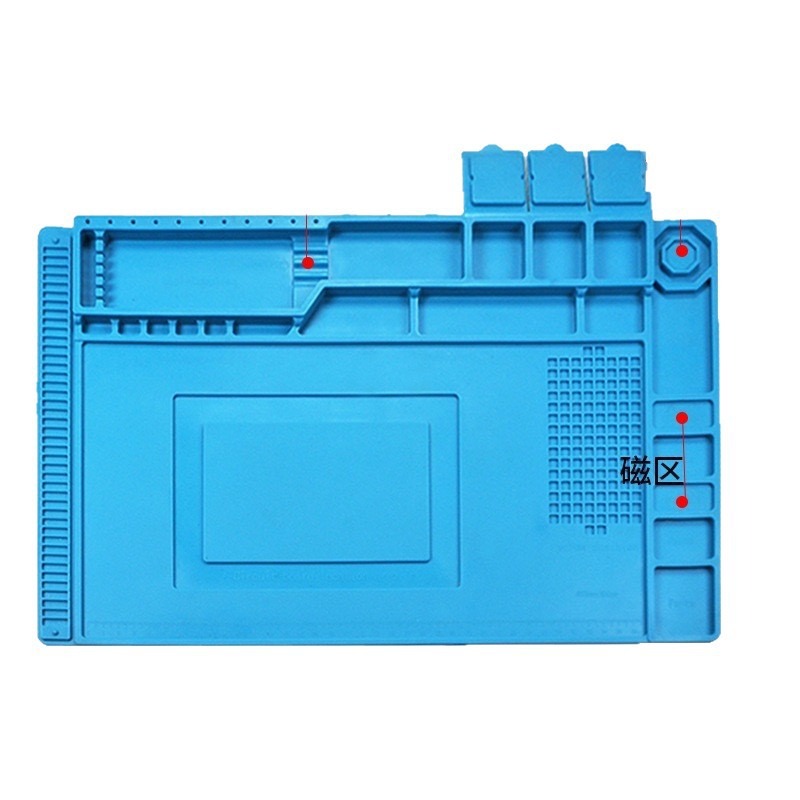 Electronics Repair Workbench - Tapis de réparation magnétique en silicone