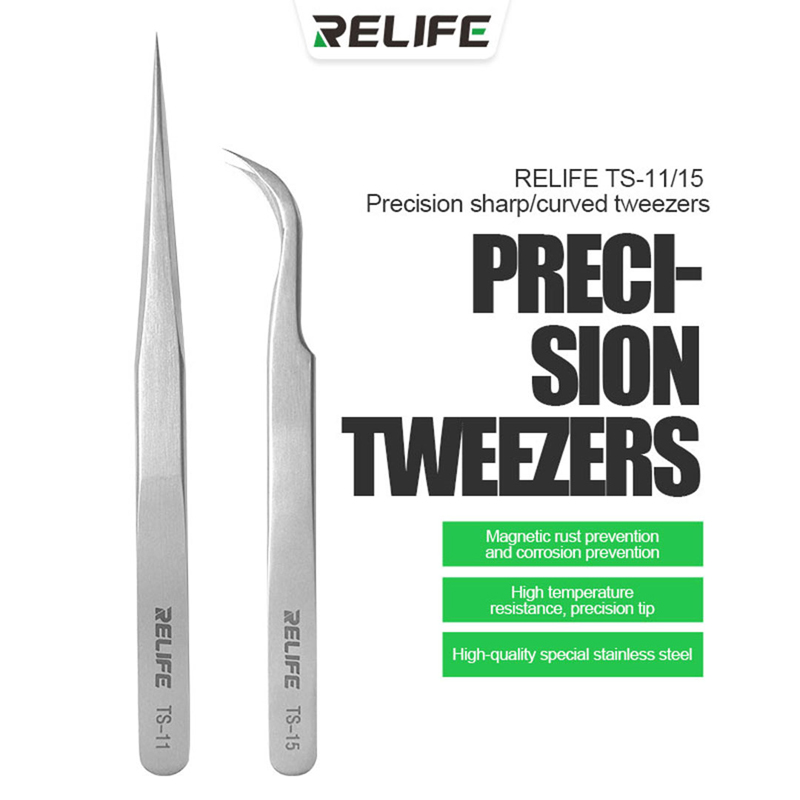 Electronics Repair Service - RELIFE TS-11 TS-15 pincettes droites incurvées