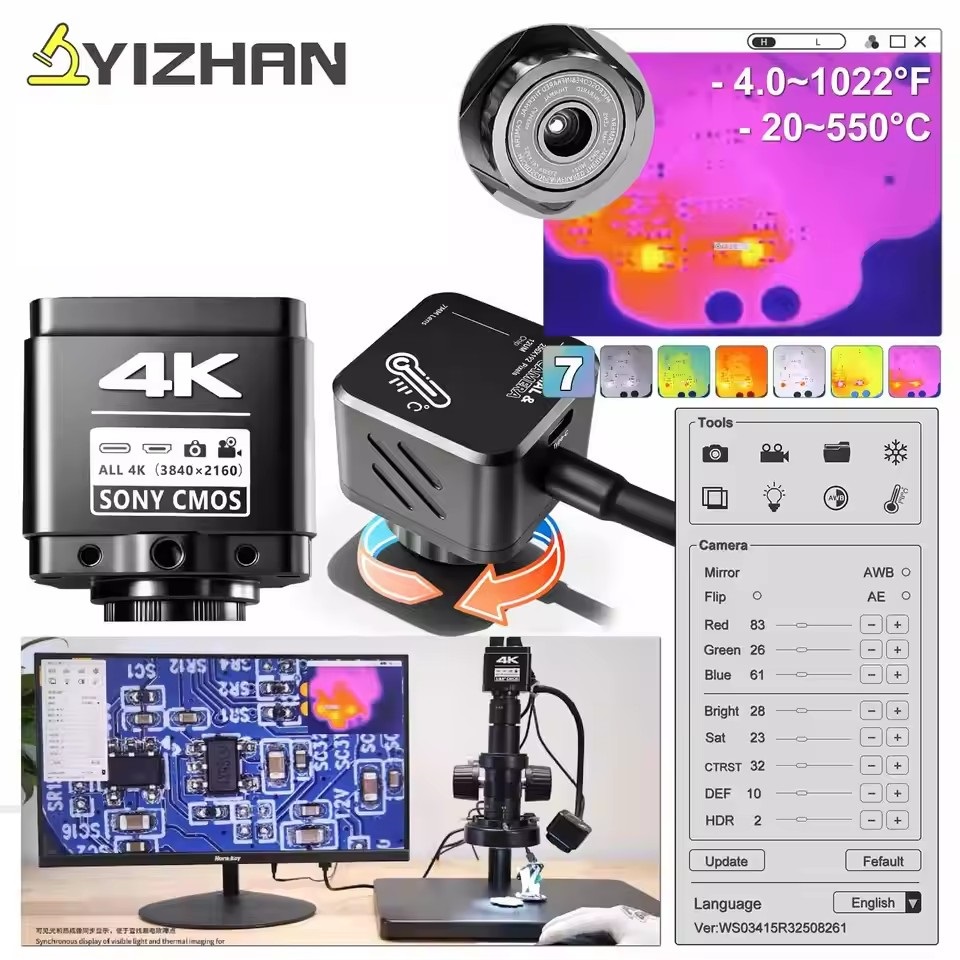 Electronics Repairing - Caméra de microscope thermique YIZHAN 256*192