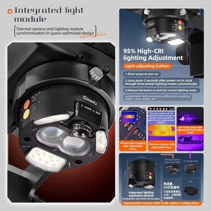 Microscope trinoculaire Qianli - Electronics Repairing avis et prix